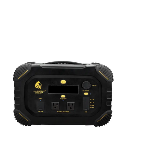 Lion Energy Summit - Bluetooth Portable Generator Kit (665Wh LiFePO4, 530W AC)