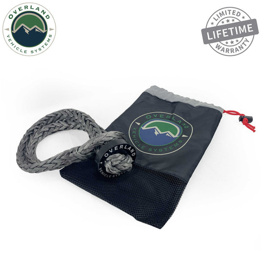 Overland Vehicle Systems Soft Shackle 5/8inch 44,500 Lb. With Collar - 22inch With Storage Bag
