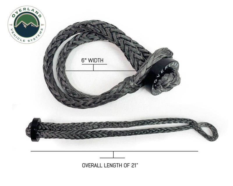 Load image into Gallery viewer, Overland Vehicle Systems Soft Shackle With Collar - 22" Long 7/16" Thick 41,000 Lb. With Storage Bag