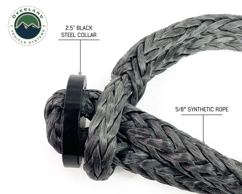 Load image into Gallery viewer, Overland Vehicle Systems Soft Shackle With Collar - 22" Long 7/16" Thick 41,000 Lb. With Storage Bag