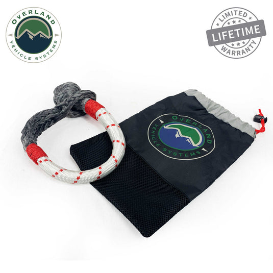 Overland Vehicle Systems Soft Shackle 7/16inch 41,000 Lb. With Loop & Abrasive Sleeve - 23inch With Storage Bag