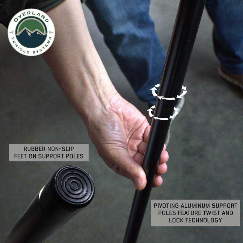 Load image into Gallery viewer, OVS XD Nomadic 270 Degree Awning & Wall Kit Combo - Lights, Black Out, Black Body , Trim, and Travel Cover