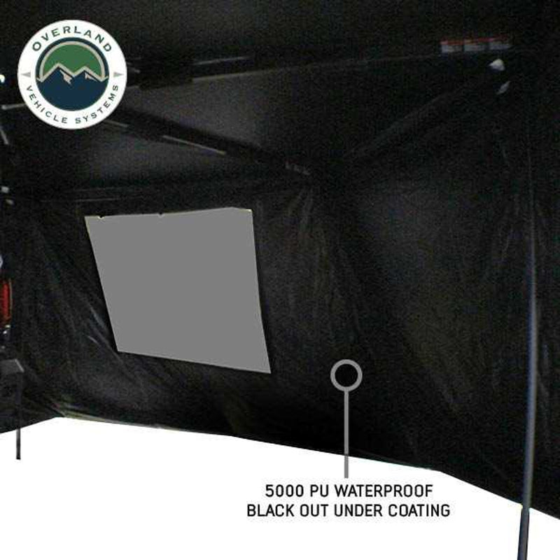 Load image into Gallery viewer, OVS XD Nomadic 270 Degree Awning Walls W/Black Out, Black Body and Trim W/Storage Bag