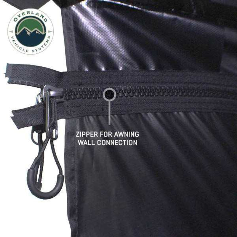 Load image into Gallery viewer, OVS XD Nomadic 270 Degree Awning Walls W/Black Out, Black Body and Trim W/Storage Bag