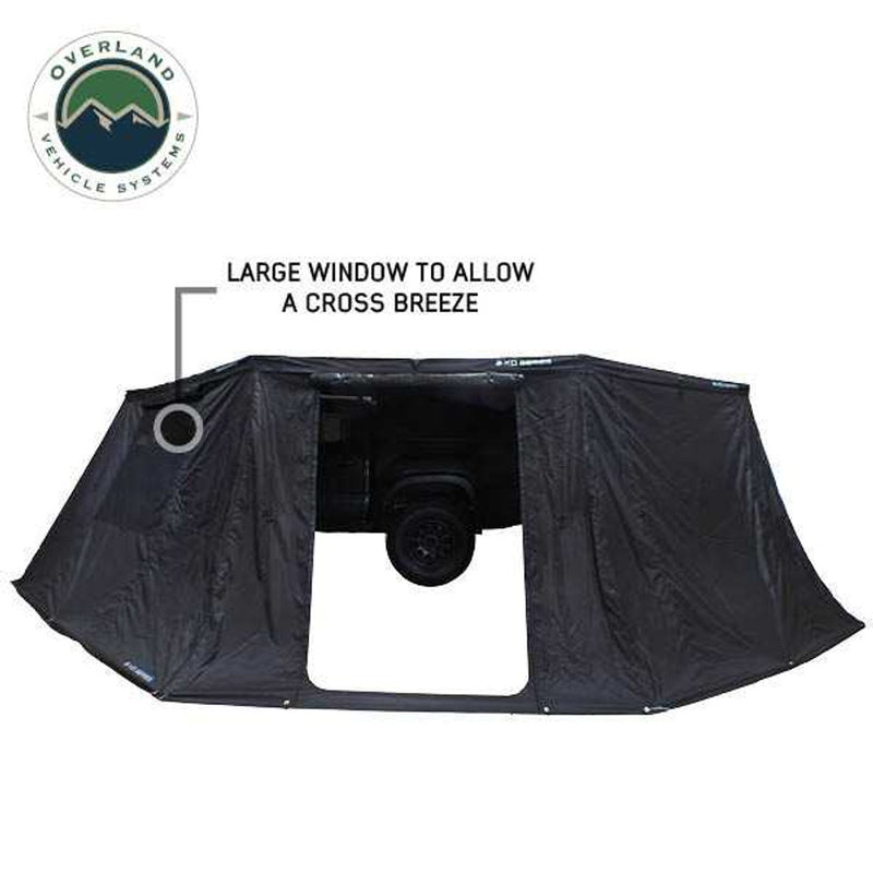 Load image into Gallery viewer, OVS XD Nomadic 270 Degree Awning Walls W/Black Out, Black Body and Trim W/Storage Bag