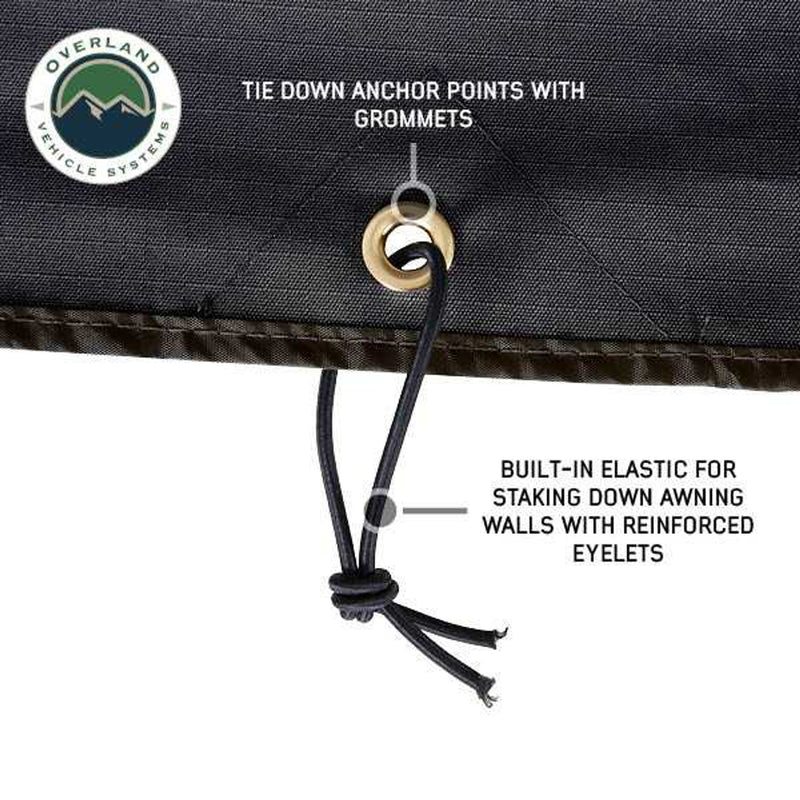 Load image into Gallery viewer, OVS XD Nomadic 270 Degree Awning Walls W/Black Out, Black Body and Trim W/Storage Bag