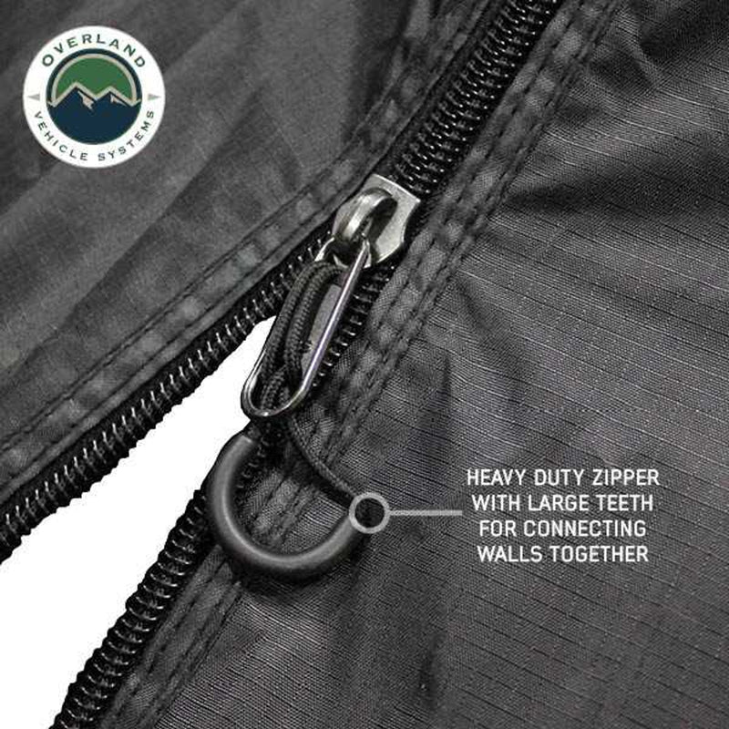 Load image into Gallery viewer, OVS XD Nomadic 270 Degree Awning Walls W/Black Out, Black Body and Trim W/Storage Bag