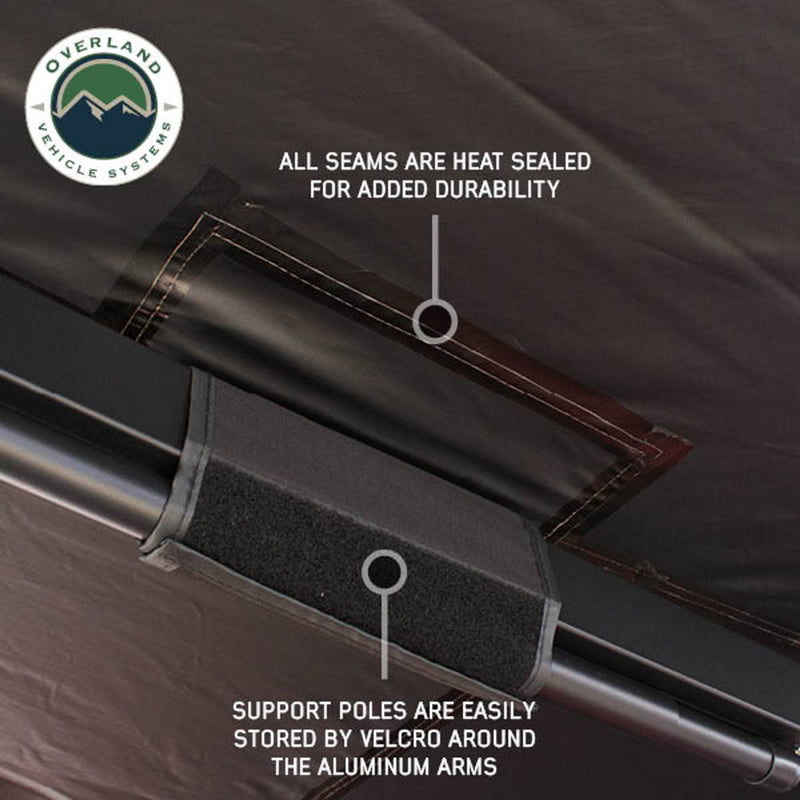 Load image into Gallery viewer, OVS XD Nomadic 180 - Awning, Universal, Black Body, Black Trim W/Black Travel Bag