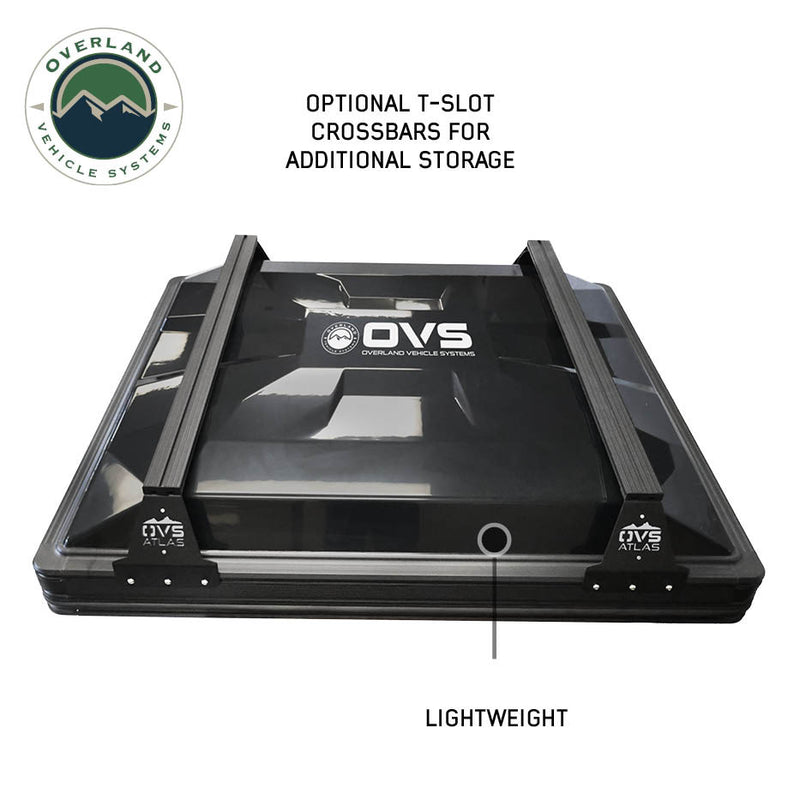 Load image into Gallery viewer, Overland Vehicle Systems XD Atlas Cantilever ABS Hard Shell Roof Top Tent, Blue Body & Black Rainfly