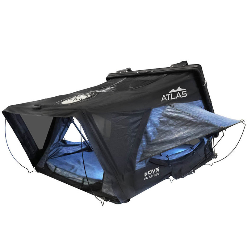 Load image into Gallery viewer, Overland Vehicle Systems XD Atlas Cantilever ABS Hard Shell Roof Top Tent, Blue Body & Black Rainfly