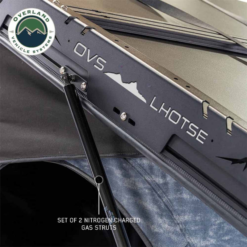 Load image into Gallery viewer, OVS XD Lhotse Clam Shell Aluminum Hard Shell Roof Top Tent, Blue Body & Black Rainfly