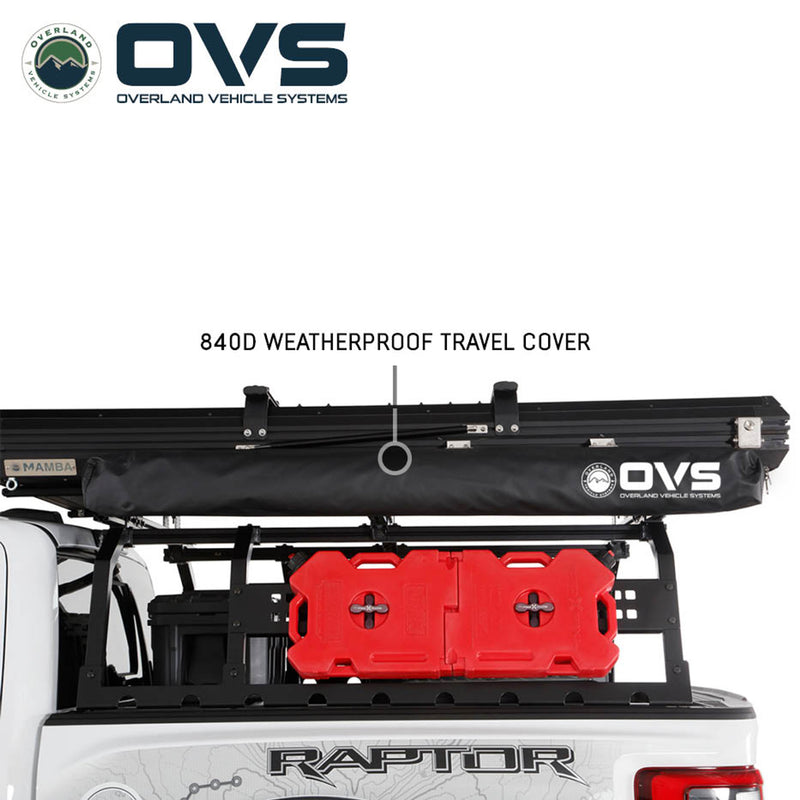 Load image into Gallery viewer, OVS XD Nomadic 180 LTE Awning - Black Fabric and Travel Cover Universal