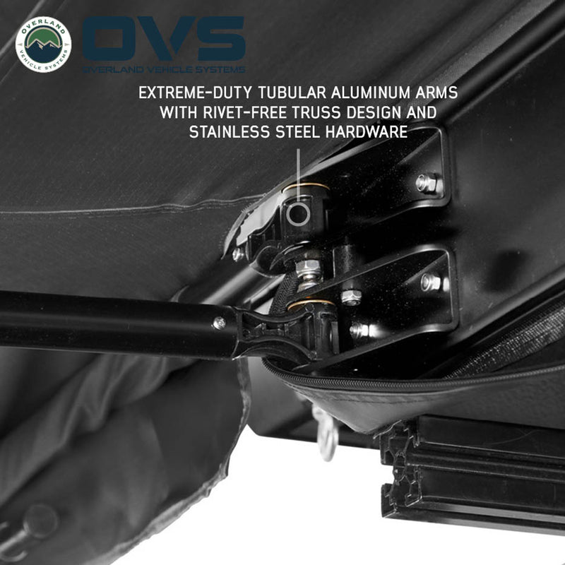 Load image into Gallery viewer, OVS XD Nomadic 180 LTE Awning - Black Fabric and Travel Cover Universal