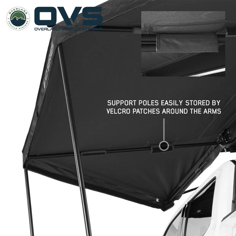 Load image into Gallery viewer, OVS XD Nomadic 180 LTE Awning - Black Fabric and Travel Cover Universal