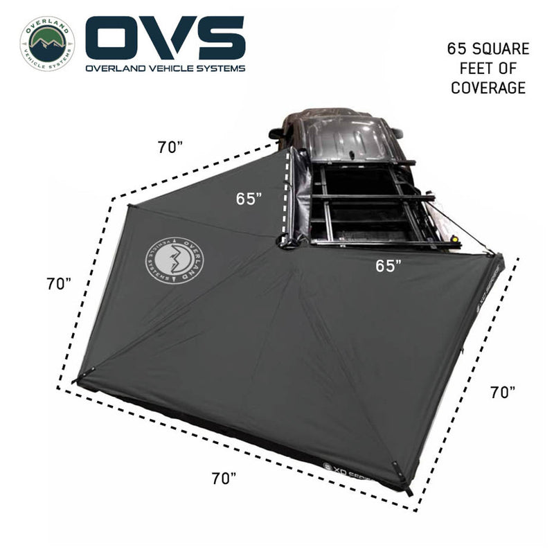 Load image into Gallery viewer, OVS XD Nomadic 270 LTE Awning - Black Fabric and Travel Cover