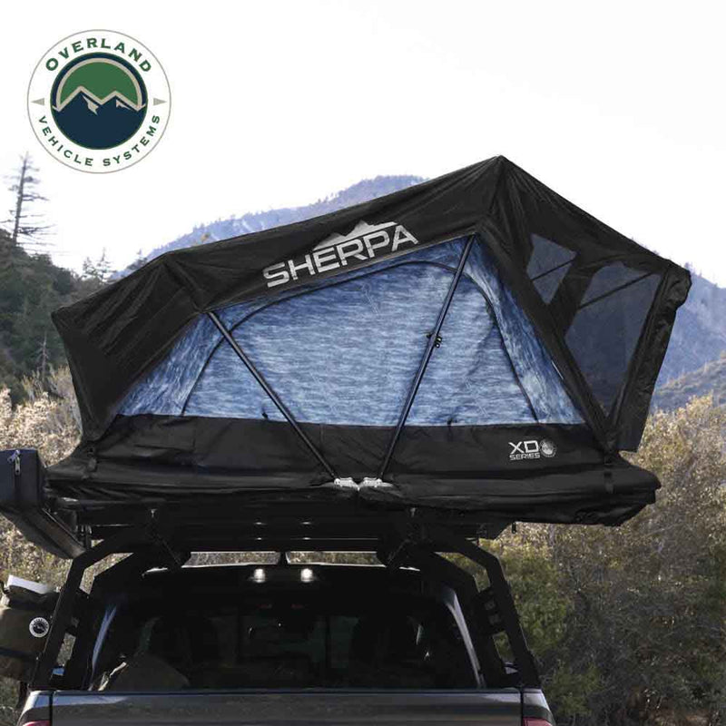 Load image into Gallery viewer, OVS XD Sherpa Hybrid Soft Shell Roof Top Tent, Blue Body & Black Rainfly