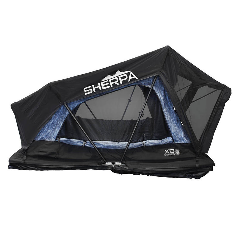Load image into Gallery viewer, OVS XD Sherpa Hybrid Soft Shell Roof Top Tent, Blue Body & Black Rainfly