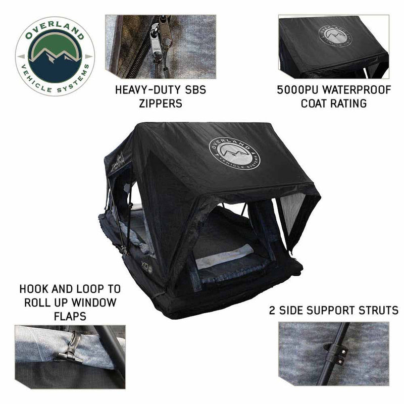 Load image into Gallery viewer, OVS XD Sherpa Hybrid Soft Shell Roof Top Tent, Blue Body & Black Rainfly