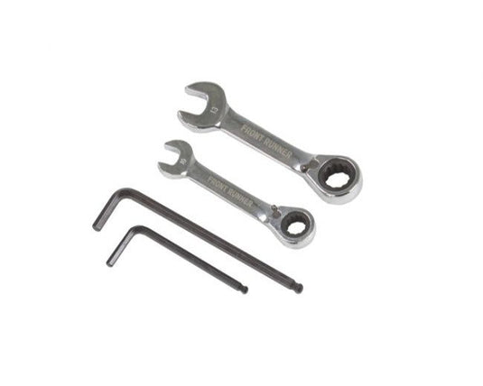 Front Runner 4 Piece Tool Kit including two combination wrenches and two hex keys on a white background