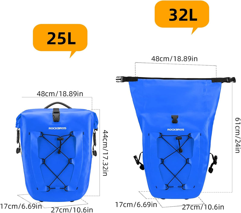 Load image into Gallery viewer, Bike Panniers Waterproof for Rear Rack