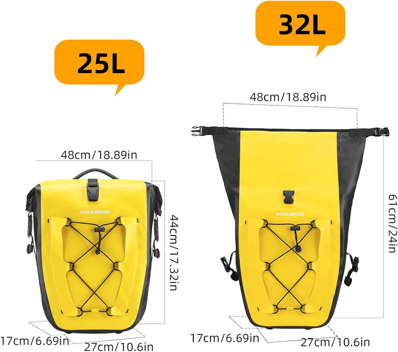 Load image into Gallery viewer, Bike Panniers Waterproof for Rear Rack