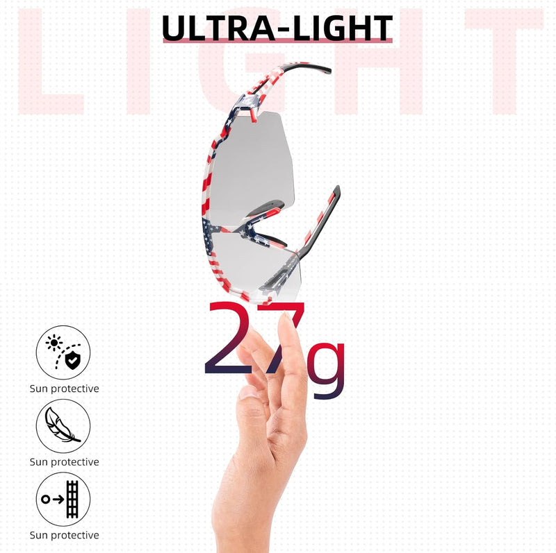 Load image into Gallery viewer, Half-Frame Photochromic Sports Sunglasses (UV400)