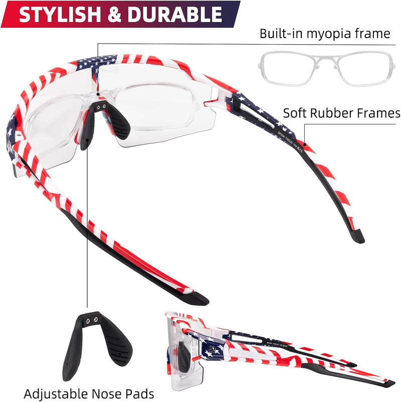 Load image into Gallery viewer, Half-Frame Photochromic Sports Sunglasses (UV400)