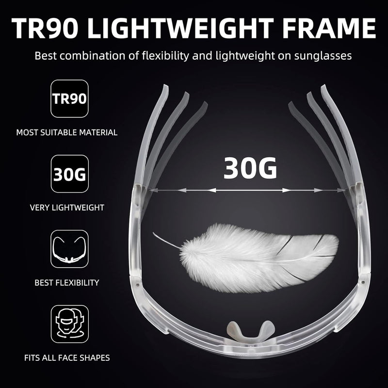 Load image into Gallery viewer, Half-Frame Photochromic Sports Sunglasses (UV400)