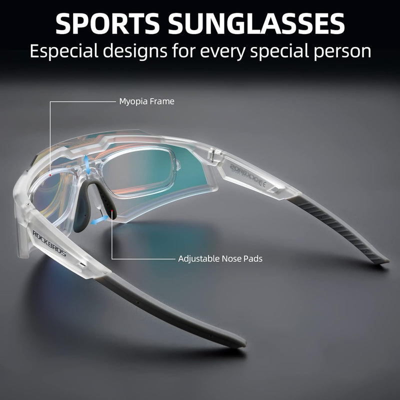 Load image into Gallery viewer, Half-Frame Photochromic Sports Sunglasses (UV400)
