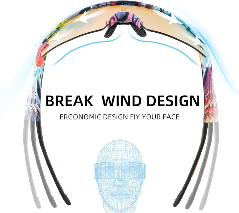 Load image into Gallery viewer, Half-Frame Photochromic Sports Sunglasses (UV400)
