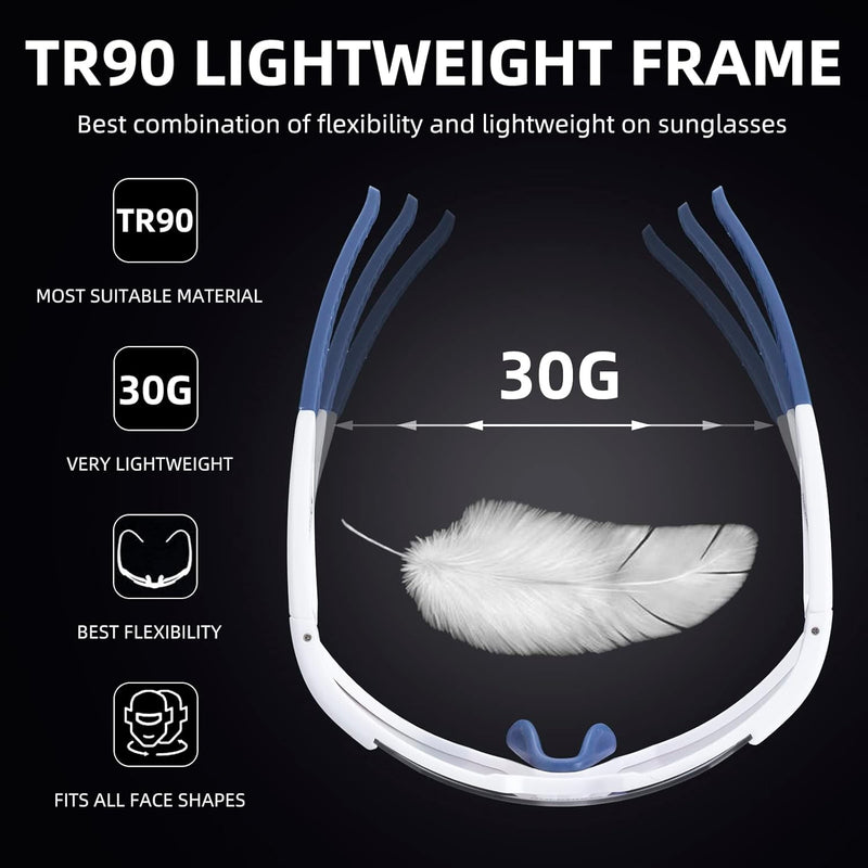 Load image into Gallery viewer, Half-Frame Photochromic Sports Sunglasses (UV400)