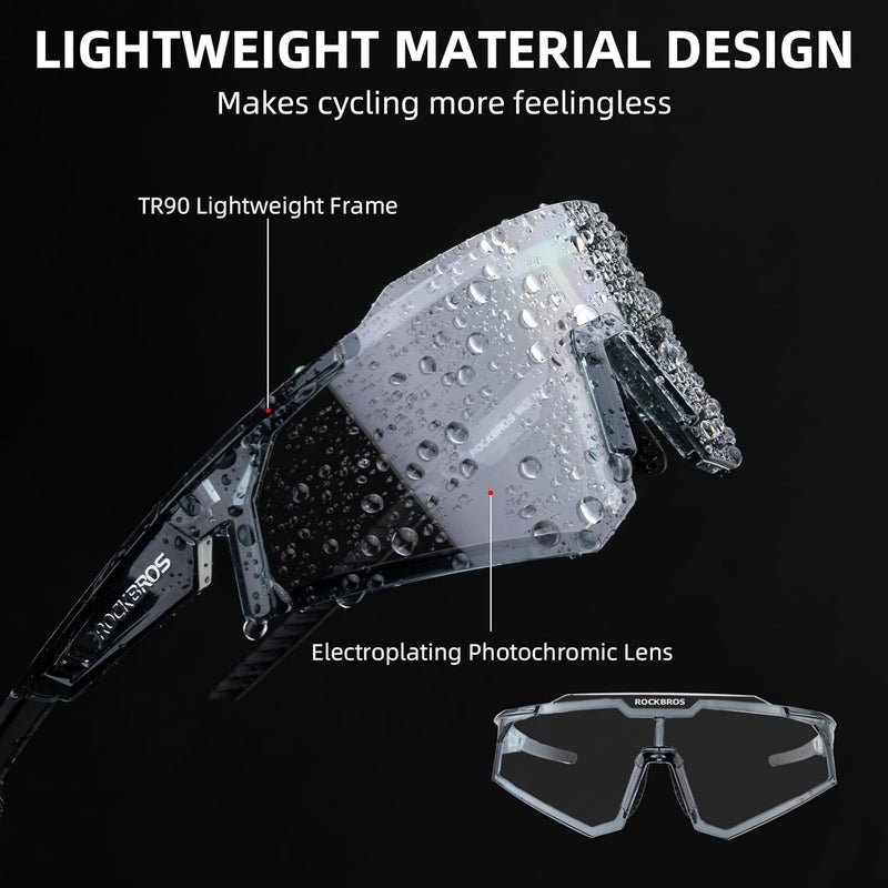 Load image into Gallery viewer, Half-Frame Photochromic Sports Sunglasses (UV400)