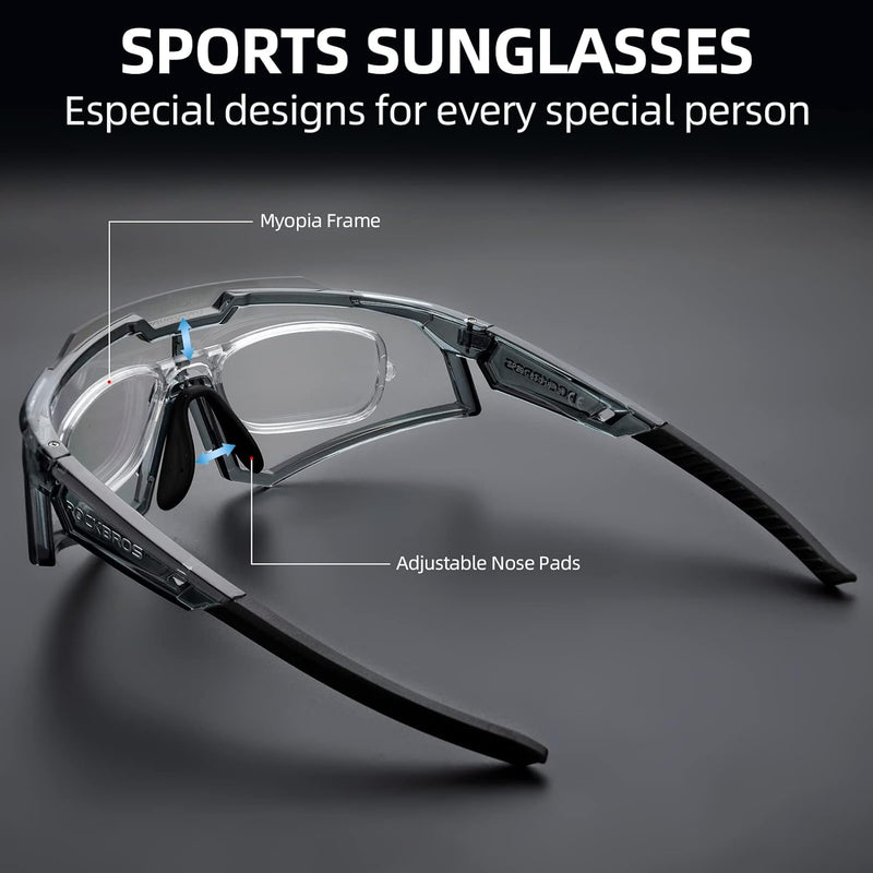 Load image into Gallery viewer, Half-Frame Photochromic Sports Sunglasses (UV400)