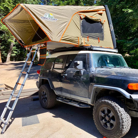 Tuff Stuff ALPHA Hard Top Side Open Roof Top Tent, 4 Person