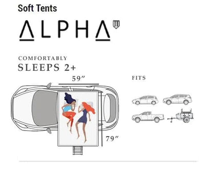Load image into Gallery viewer, Tuff Stuff ALPHA II Hard Top Side Open Roof Top Tent 2 Person