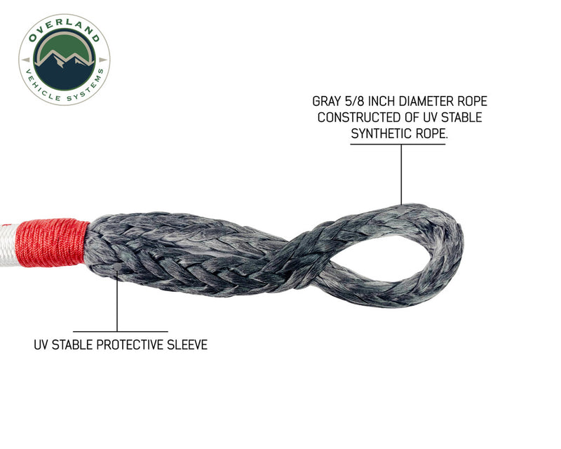 Load image into Gallery viewer, Overland Vehicle Systems Combo Pack Soft Shackle 7/16" 41,000 lb. and Recovery Ring 4.0" 41,000 lb.