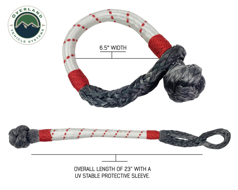 Load image into Gallery viewer, Overland Vehicle Systems Combo Pack Soft Shackle 7/16" 41,000 lb. and Recovery Ring 4.0" 41,000 lb.