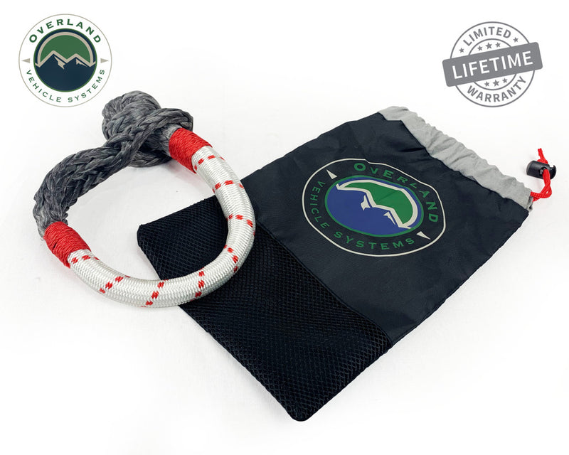 Load image into Gallery viewer, Overland Vehicle Systems Combo Pack Soft Shackle 7/16" 41,000 lb. and Recovery Ring 4.0" 41,000 lb.