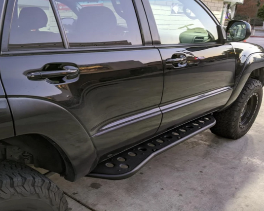 Cali Raised LED 2003-2009 Toyota 4runner 0 Degree Bolt On inchStepinch Rock Sliders