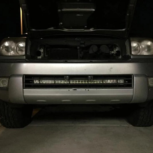 Cali Raised LED 2003-2009 Toyota 4runner 32inch Lower Bumper Hidden Led Light Bar Brackets Kit