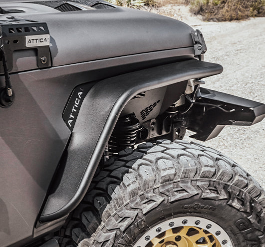 Attica 4x4 2018-2023 Jeep Wrangler JL Terra Series Front Fender Flares