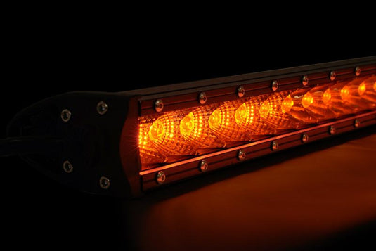 Cali Raised LED 42inch Slim Single Row LED Light Bar (Amber)