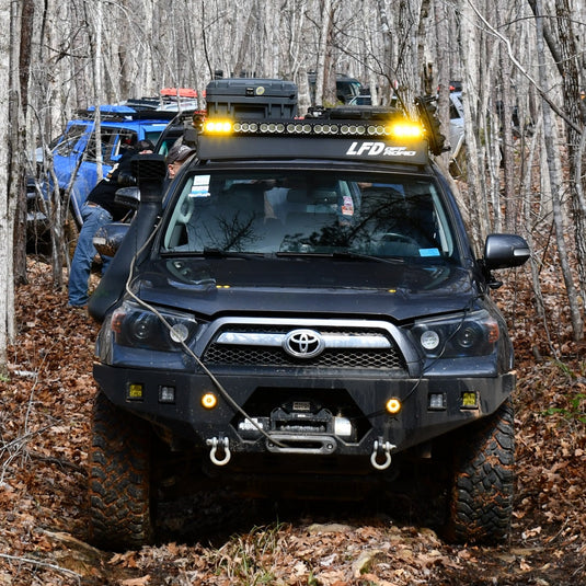 LFD Off Road 2010-2020 Toyota 4runner - Front Crossbar for Full Rack - 5th Gen 4Runner - Curved