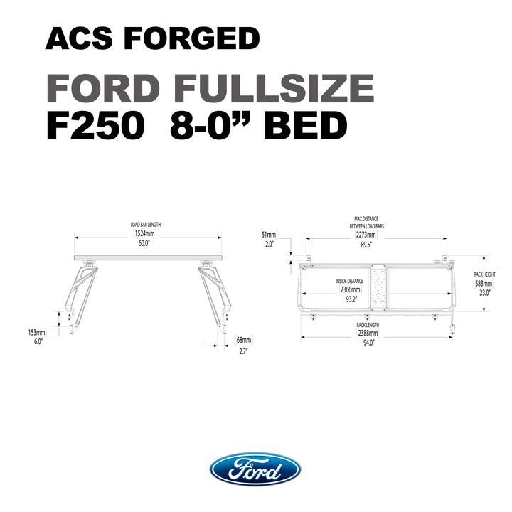 Load image into Gallery viewer, Leitner Active Cargo System ACS Forged Bed Rack - Ford