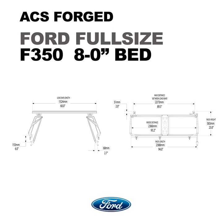 Load image into Gallery viewer, Leitner Active Cargo System ACS Forged Bed Rack - Ford