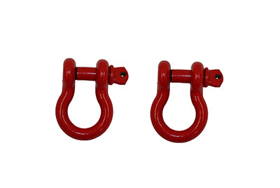 Load image into Gallery viewer, Fishbone Offroad Red 3/4 in. D-Ring Set