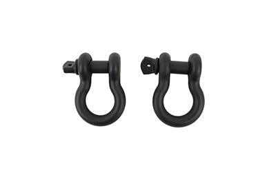 Load image into Gallery viewer, Fishbone Offroad Black 3/4 in. D-Ring Set