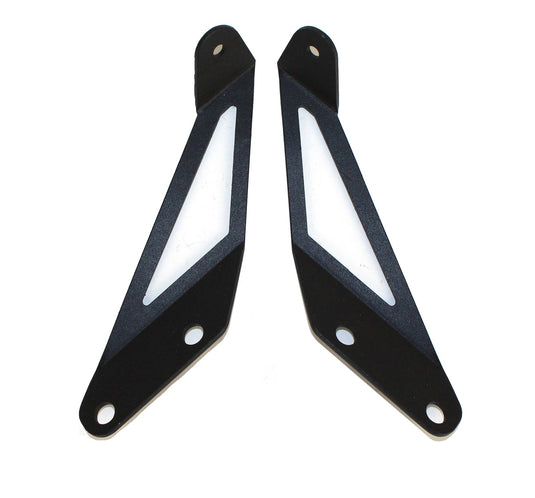 Fishbone Offroad 2007-18 JK Wrangler Hood Light Mount Brackets (4-Door)