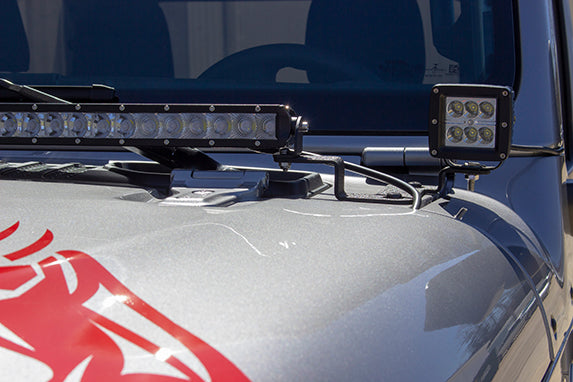 Load image into Gallery viewer, Fishbone Offroad 2018-Current Jeep Wrangler JL, JLU & Jeep Gladiator JT Cowl Light Brackets