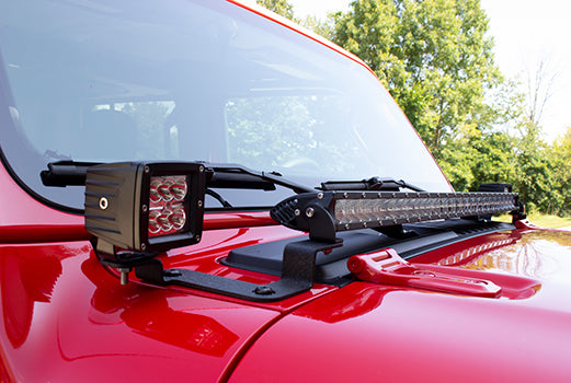 Load image into Gallery viewer, Fishbone Offroad 2018-Current Jeep Wrangler JL, JLU & Jeep Gladiator JT Cowl Light Brackets